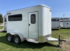 SOLD NEW 2023 Shadow Stable Mate 12ft 2 Horse Straight with Ramp