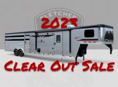 SOLD NEW 2023 BISON TRAIL HAND STOCK LQ TH809B16 8FT WIDE 16ft STOCK AREA 9FT SHORTWALL BULKHEAD